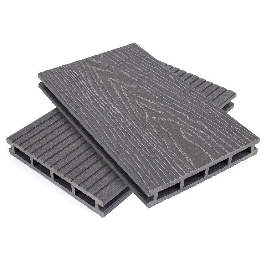 Террасная доска из ДПК Altay Decking Серый 4000х140х20 мм