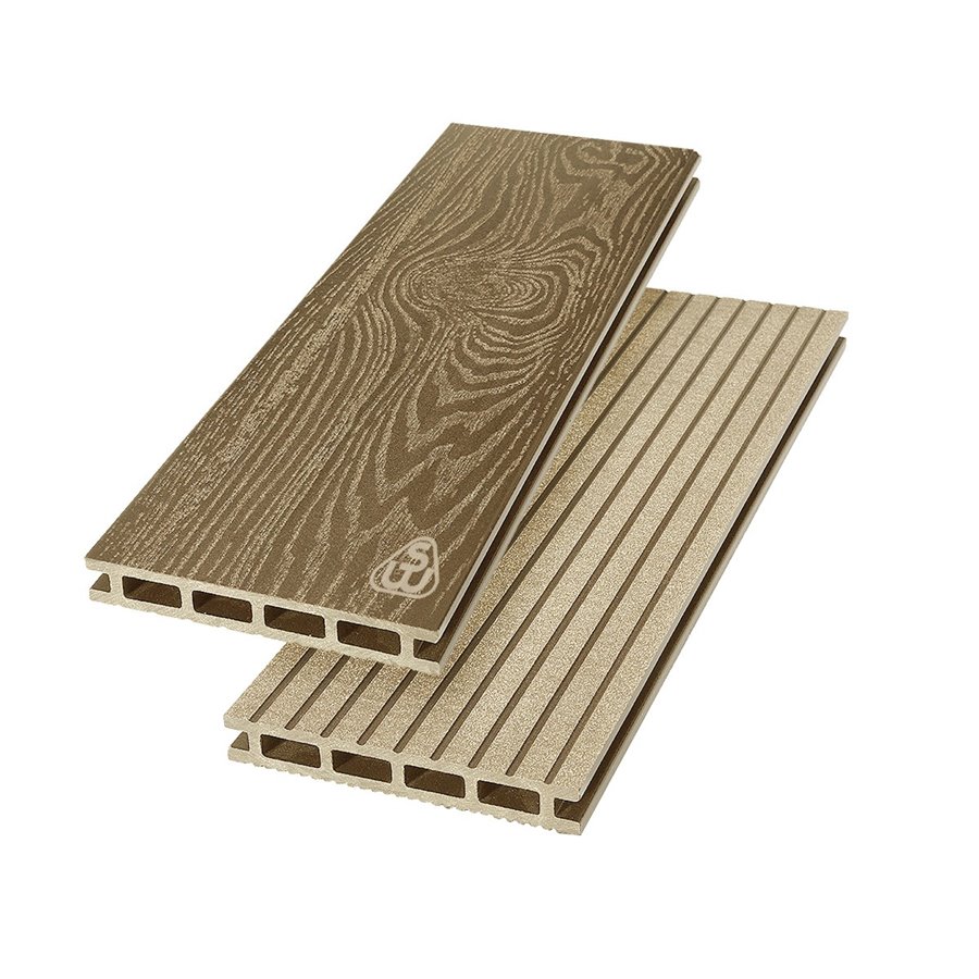 Террасная доска из ДПК Savewood Carpinus Тангенциальный распил Тик 3 м, 4 м, 6 м