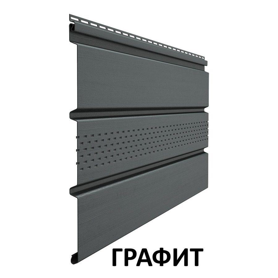 Софит Docke Premium с центральной перфорацией Графит